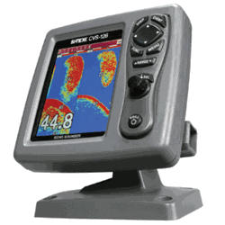 SITEX CVS126 5.7 inch Color LCD Fishfinder with B60-20 600W Bronze Thru Hull Transducer (Depth and Temp)