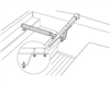 Raymarine Tiller Bracket 1 inch, D009