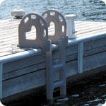 Dock Edge Polyethylene Ladders, Rotter Ladder, 4Step