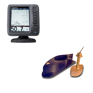 Furuno FCV588 8.4" Color GPS/Fishfinder with 526TID-HDD 1 KW Thru-Hull Triducer & Fairing Block 