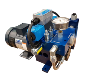 Accu-Steer Hydraulic Power Unit, 3 GPM, HPU300SS, Solenoid 12V, 115/220VAC Motor with Soft Shift Valve