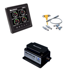 Maretron Fuel Flow Package with Display, FFM flow monitor, and n2k kit (Fuel Sensors required)
