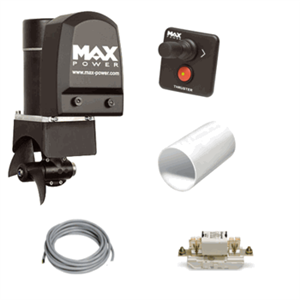 Max Power CT35 Electric 2.69kw/3.6HP 125mm Tunnel Thruster Package with 25m Control Cable 12V