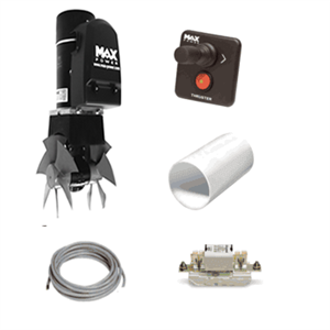 Max Power CT100 Electric 7.1kw/9.5HP 185mm Tunnel Thruster Package with 25m Cable 12V
