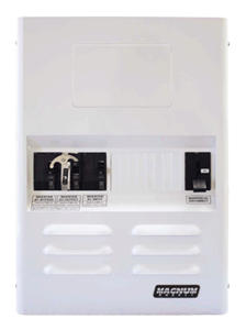 Magnum Mini Panel with 175A DC Breakers & 30A Dual Pole AC Input Breaker (Fits one ME, RD, MS, MS-AE or MS-PAE), MMP175-30D