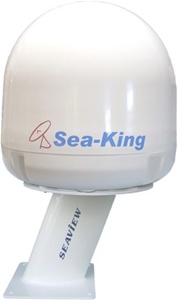 Seaview 18" Power Mount (Aft Leaning) For KVH M5, Coastal 18/24, 45Stv PMA-18-10B (PMA-1810-M2 & ADA-S2)
