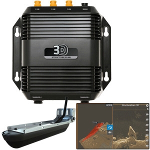 Navico StructureScan 3D SideScan Imaging with Transom Mount Transducer for HDS Gen3, NSS & NSO 000-12395-001