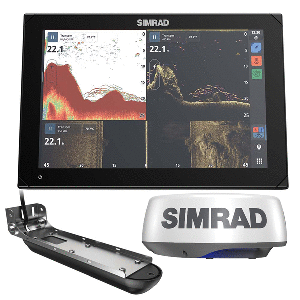 Simrad NSX 3012 Radar Bundle - HALO20+ Radar Dome & Active Imaging 3-in-1 Transducer