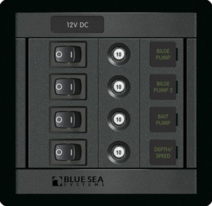 Blue Sea DC 4 Position Switch CLB Square 1455