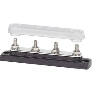 Blue Sea BusBar Common Stud Terminal 4x1/4" with Cover
