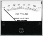 Blue Sea 8240 DC Analog Voltmeter, 2-3/4" Face, 18-32 Volts DC