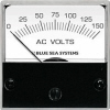 Blue Sea 8244 AC Analog Micro Voltmeter, 2" Face, 0-150 Volts AC