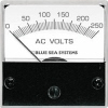 Blue Sea 8245 AC Analog Micro Voltmeter, 2" Face, 0-250 Volts AC
