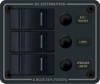 Blue Sea DC Water Resistant Circuit Breaker Panel-Black (3 Position) 8374