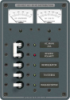 Blue Sea Panel AC 3 Pos120V Main & Voltmeter & Ammeter 8409