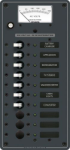 Blue Sea Panel 230VAC+10 Pos+Voltmeter 8578