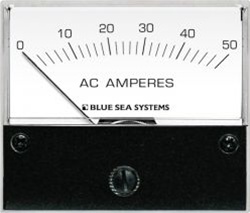 Blue Sea 9630 AC Analog Ammeter 0-50Aeres AC