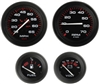Sierra Amega 4 Gauge Set, Tach(7000 RPM), Speedometer (65 mph), Voltmeter(12v), Fuel gauges, 68362P