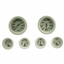 Sierra Arctic Series Basic Inboard/Sterndrive 6 Gauge Set(Tach, Speed, Fuel, Voltmeter, Water, Oil Gauges) 68388P