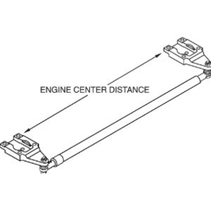 Seastar Outboard Tie Bar Kit, 91 J/E, HO5071A