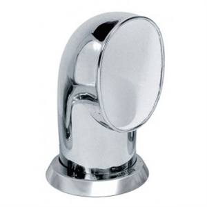 VETUS Cowl ventilator type Tom, Dia. 4", Stainless Steel 316, with white interior (incl. ring & nut)