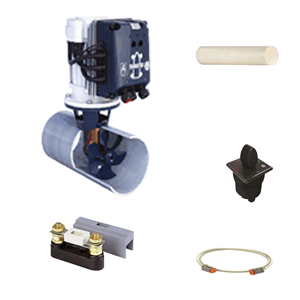 VETUS Bow Thruster Package BOW PRO 651 Bow Thruster 143 Lb - 12V with Fiberglass Tunnel, Control, Cables