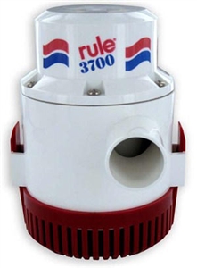 Rule 3700 GPH Non-Automatic 1 1/2" Discharge 12V Bilge Pump, 14A