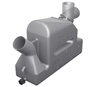 VETUS Plastic Waterlock Muffler LP50R with Rotating Inlet for Inner Diameter Hose of 2"