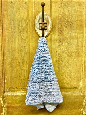 Cornflower Blue Shaggie Towel by Janey Lynn's Designs