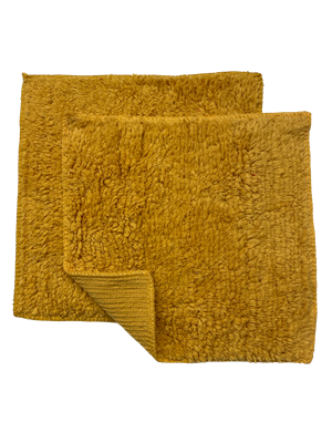 Spicy Mustard ShaggiesÂ® by Janey Lynn's Designs.  The super soft multipurpose cloth that goes with EVERY decor.