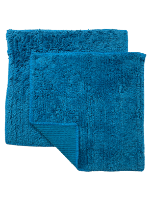 Blue Jewel ShaggiesÂ® Pair by Janey Lynn's Designs.  The super soft multipurpose cloth that goes with EVERY decor.