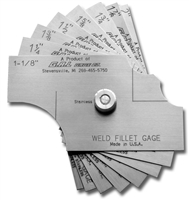 G.A.L Gage 8 piece Fillet Weld Set # Gal-81
