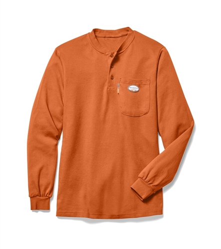 Rasco Henley Orange T Shirt #FR0101OR