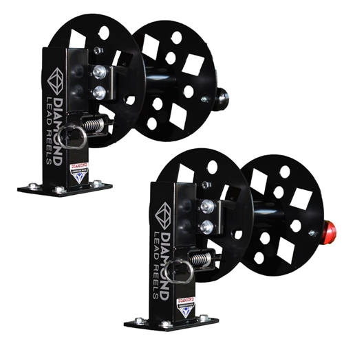 Diamond Lead Reels Fixed Base Single Set 10" Black (Pair) #FBS-SET10BLK