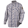 AR/FR Cotton Work Shirt, Blue Plaid # WF2110-PB