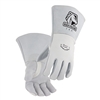 Black Stallion 750 Pearl White Elkskin Stick Glove with NomexÂ® Lined Back