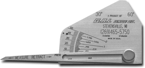 G.A.L. Gage Skew-T Fillet Weld Gauge # Gal-9a