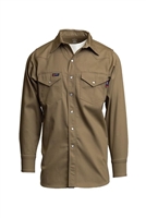 Khaki 7 OZ. Flame Retardant Shirt #Lapco-IKH7WS