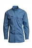 Medium Blue 7 OZ. Flame Retardant Shirt #Lapco-IMB7