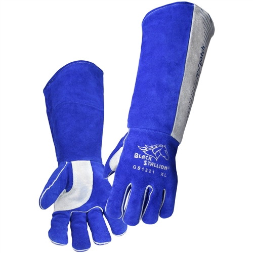 GS1321-BG 21" Split Cowhide Stick Glove with RestPatchÂ®