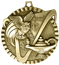 Knowledge Medal Gold 2 inches