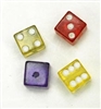 Colored Dice with hole 4pkg