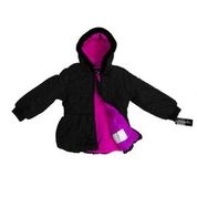 S. Rothschild fleece lined zip front hooded jacket