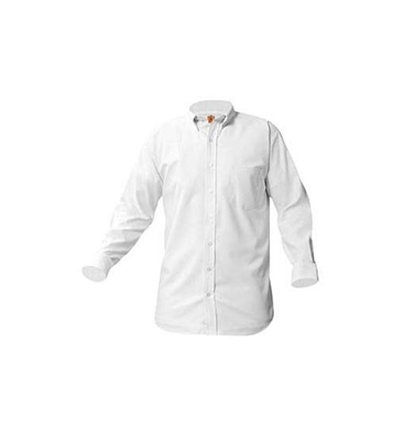 Long Sleeve White Oxford Shirt