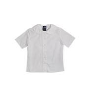 French Toast Girls Short Sleeve Peter Pan Rounded Collar Blouse