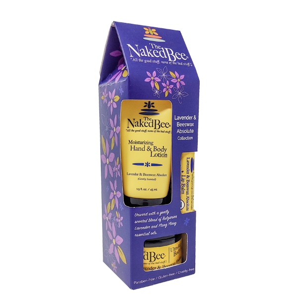 The Naked Bee Lavender & Beeswax Gift Set