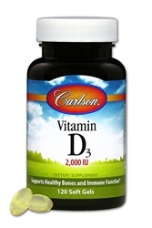 Vitamin D3, 2,000 IU 120 Softgels