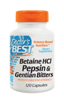 Betaine HCL Pepsin & Gentian Bitters, 120 Capsules
