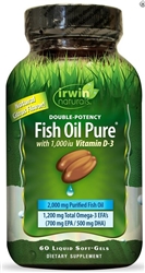 Irwin Naturals Double-Potency Fish Oil Pure (60 softgels)