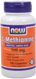 L-Methionine 500mg Capsule (100 ct)